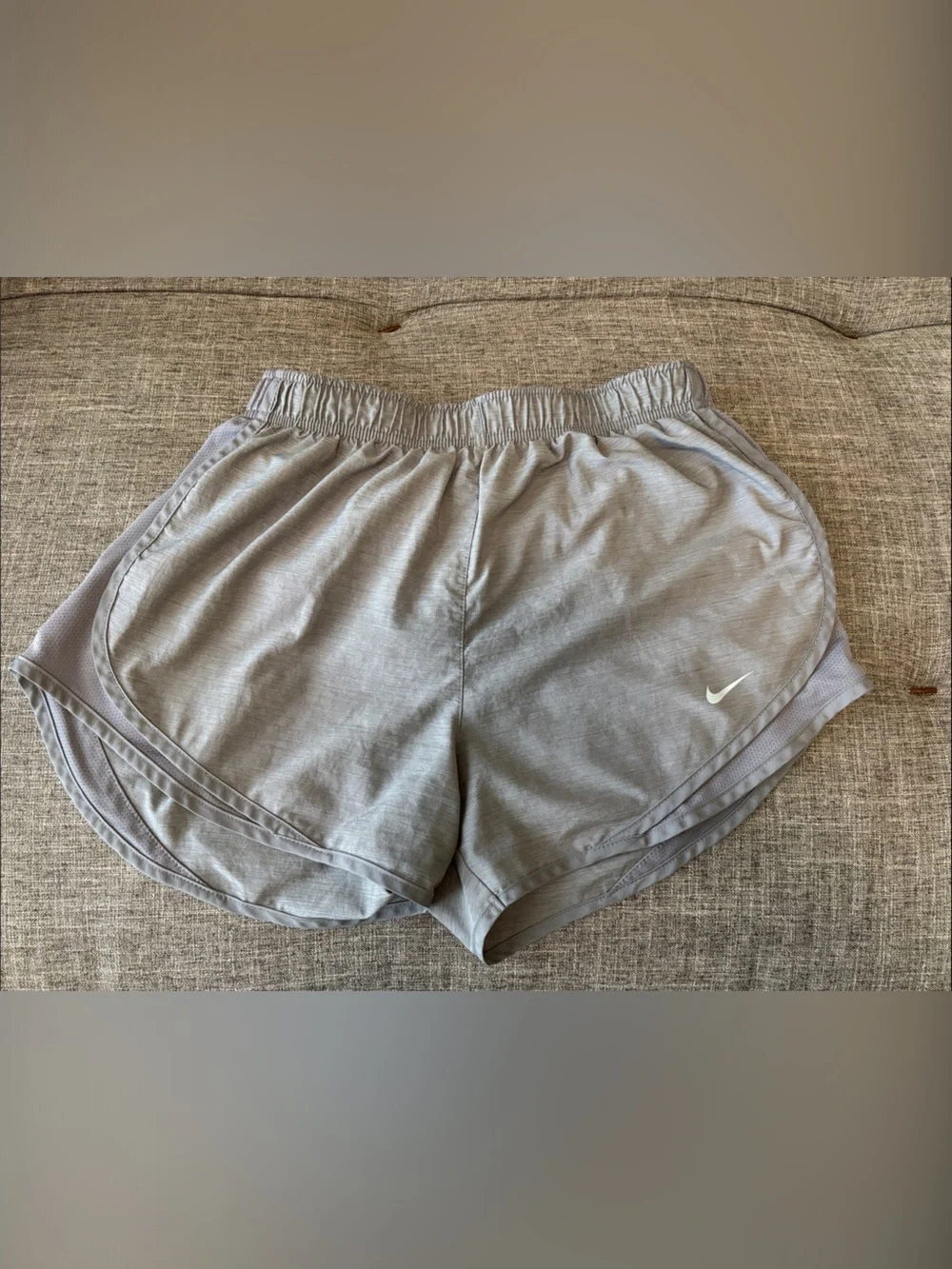 Nike Women's Light Gray Athletic Running Shorts